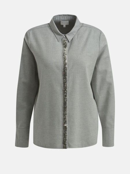 MILANO ITALY Damen Bluse, grau