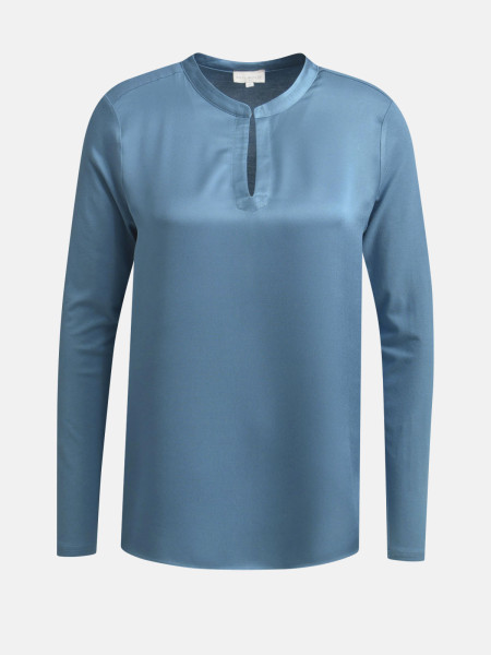 MILANO ITALY Damen Shirtbluse, rauchblau