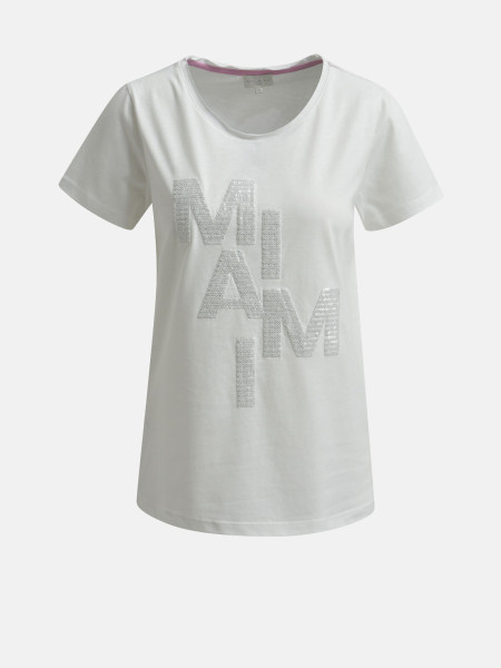 MILANO ITALY Damen T-Shirt, offwhite