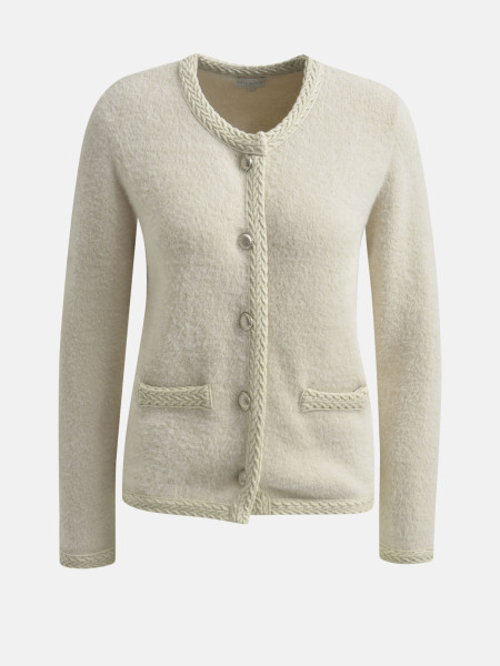 MILANO ITALY Damen Strickjacke, creme