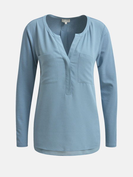 MILANO ITALY Damen Bluse, rauchblau